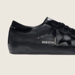 Golden Goose Super-Star in black nappa with black suede star and heel tab(Unisex) - Image 5