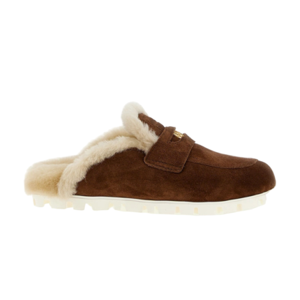 Miu Miu Suede mules 'Cocoa Brown'