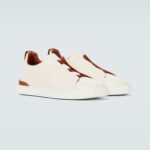 Zegna Triple Stitch leather sneakers WHITE TRIPLE STITCH Off White - Image 3