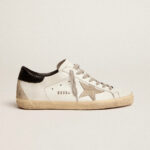 Golden Goose Super-Star with black heel tab and metal stud lettering(Unisex) - Image 2
