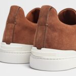 ZEGNA TOBACCO SUEDE TRIPLE STITCH™ SNEAKERS - Image 6
