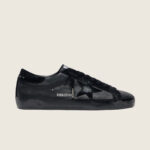 Golden Goose Super-Star in black nappa with black suede star and heel tab(Unisex) - Image 2