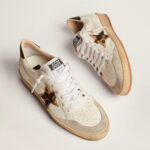 Golden Goose Ball Star with leopard print pony skin star and black heel tab(Women's) - Image 3