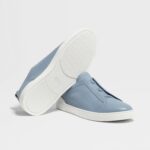 LIGHT BLUE TRIPLE STITCH™ SECONDSKIN SNEAKERS Light Blue - Image 5