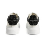 Alexander McQueen Wmns Oversized Sneaker 'White Black Crystal' - Image 5