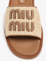 Miu Miu Wmns Slide 'Beige Brandy' - Image 5