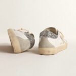 Golden Goose Super-Star with gray star and silver glitter heel tab(Women's) - Image 5