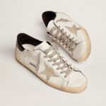 Golden Goose Super-Star with black heel tab and metal stud lettering(Unisex) - Image 3