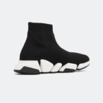 Balenciaga Speed 2 Trainer Knit 'Black White' - Image 4