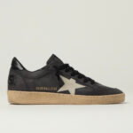 Golden Goose Ball Star in glitter with leather star and metallic leather heel tab Dark Grey Sand(Men) - Image 2