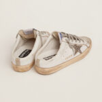 Golden Goose Super-Star Sabot with a platinum glitter star and suede tongue(Women's) - Image 5