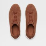 ZEGNA TOBACCO SUEDE TRIPLE STITCH™ SNEAKERS - Image 4