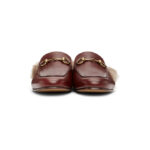 Gucci Burgundy Princetown Loafers - Image 4